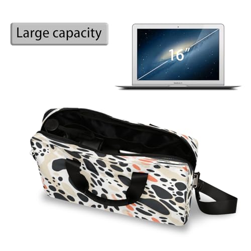 Maletín para portátil con estampado de piel de vaca 15.6" miniatura 5