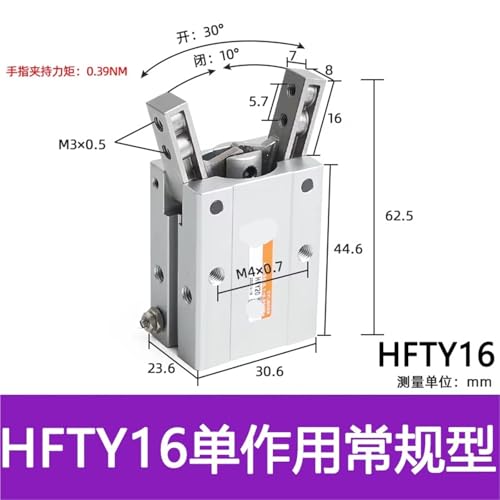 Vérin pneumatique HFTY16 pour automatiser le tri de pièces