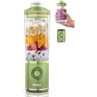 Ninja Blast Max Portable Blender, Twist & Go, 22oz, Green, BC251GN1