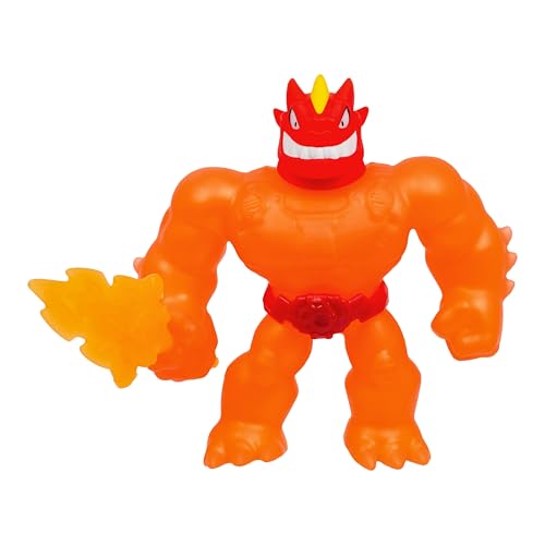 Heroes of Goo Jit Zu Meteor Madness, Stretchy Battle Blazagon Collectible Action Figure, With Unique Scrunchy Goo Filling & Flame Sword