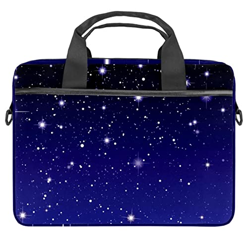 Sacoche à bandoulière pour ordinateur portable 13-14.5 pouces bleu clair nuit étoilée
