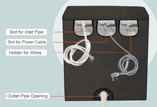 Image of Stylista Polyester Washing Machine Cover Compatible for Godrej 8 KG Semi-Automatic Top Loading WSEDGEULTS805.0DB2MCSGR, Military