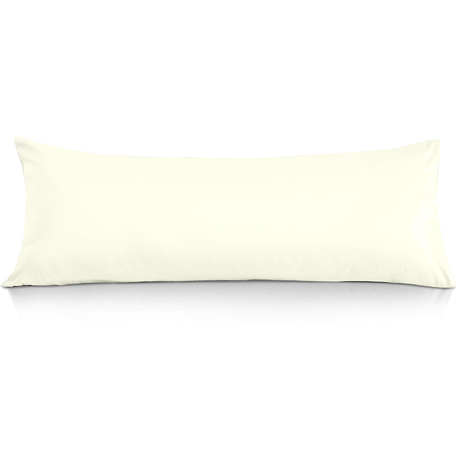 Body Pillow Cover 20x72 Ivory 100% Egyptian Cotton 600 Thread Count