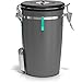 Coffee Gator Coffee Canister, Airtight Coffee Storage Container for Ground Beans with Magnetic Scoop - Large, 22oz, Gray