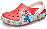 Crocs Kids Super Mario Light Up Clogs | Light Up Shoes, Flame, 2 Little Kid