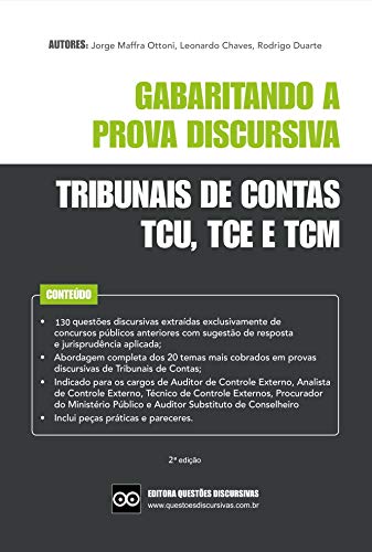 TRIBUNAL DE CONTAS - GABARITANDO A PROVA DISCURSIVA - 2020: Inclui questões discursivas e peças pr PDF