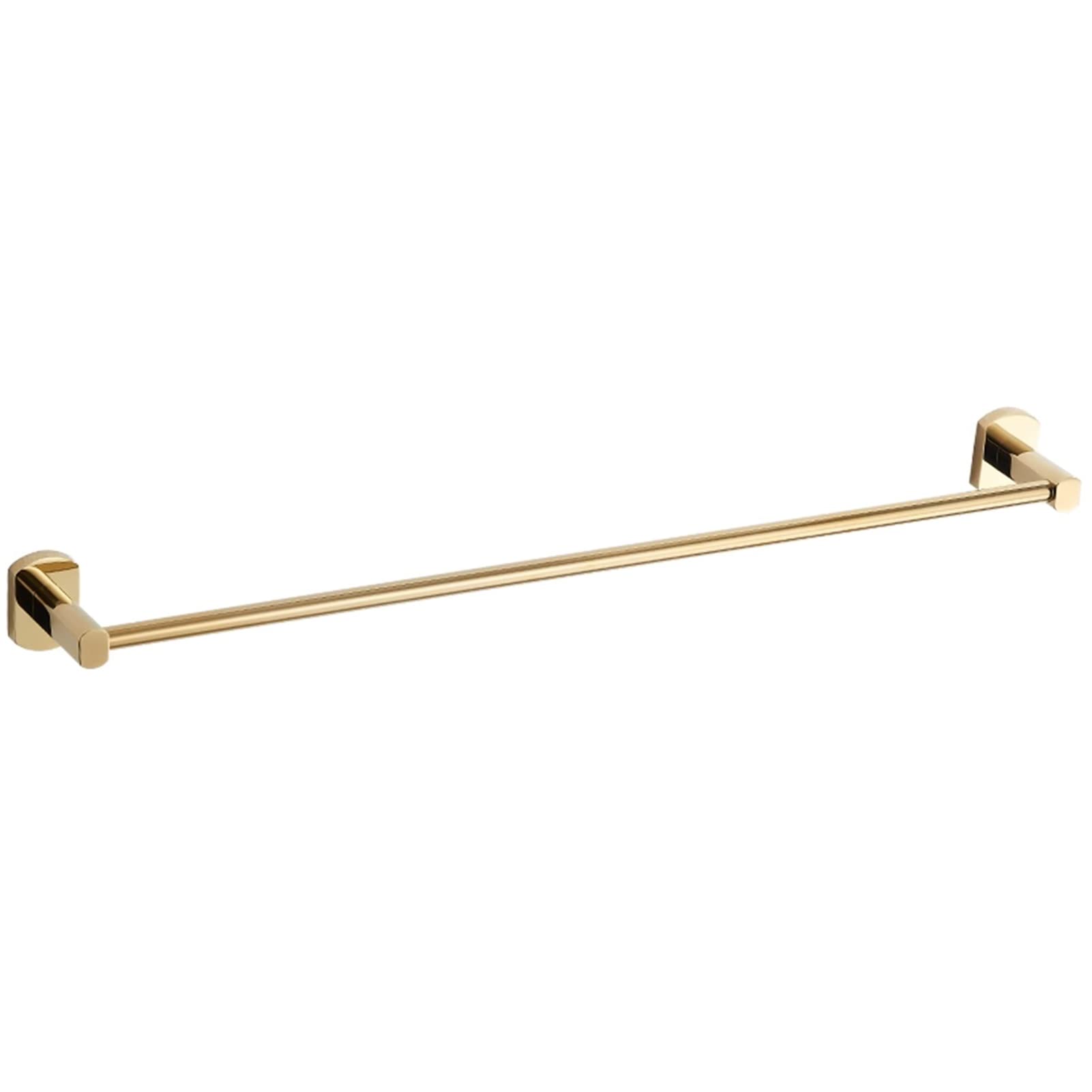 LMYSXAOZ Wall Mounted Towel Bar,All Copper Rail,Single People Rod 30cm-80cm,Bath Bar with 2 Hooks for Hardware Kitchen and Toilet (Size : 35cm)