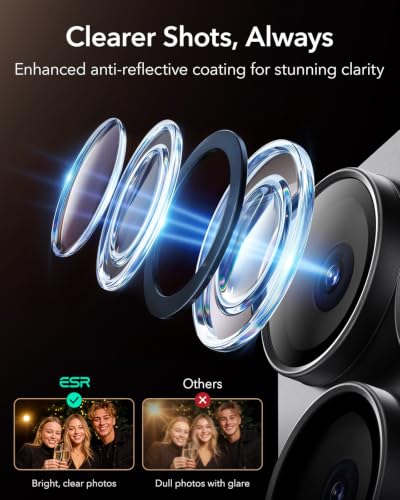 Image of ESR for iPhone 18 Pro Camera Lens Protector, 1 Pack, Black