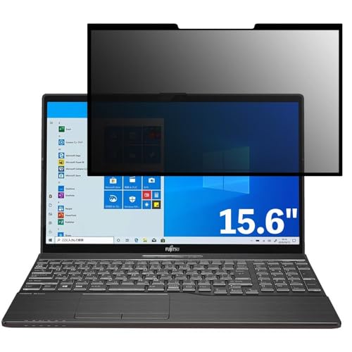 富士通 FMV LIFEBOOK AHシリーズ WA3/D3 15.6インチ 16:9 対応 粘着 着脱式 覗き見防止フィルム プライバシーフィルター ブルーライトカット 反射防止 パソコン PC モニター 液晶保護 保護シート