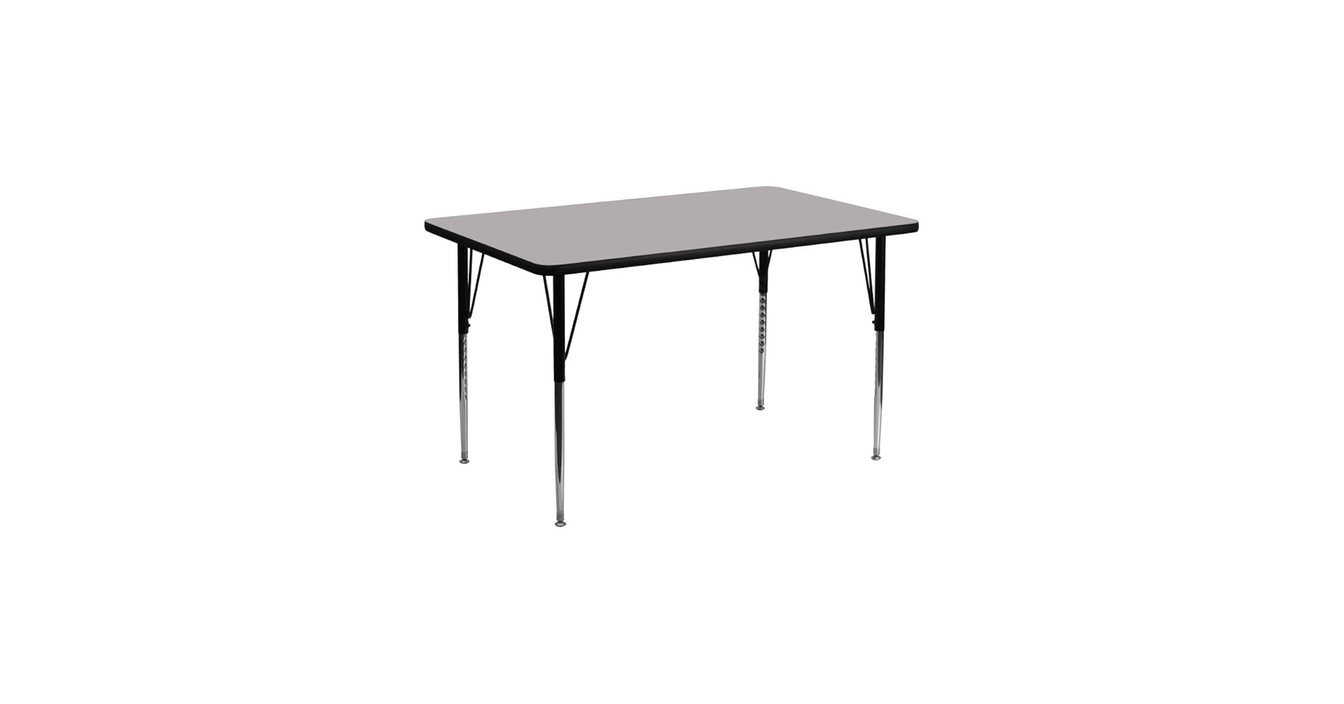 Amazon.com: Flash Furniture 24''W x 48''L Rectangular Grey