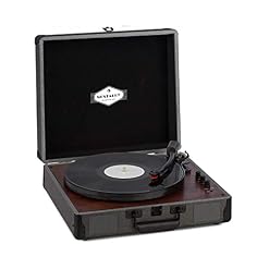 AUNA Billy Bob – Platine Vinyle, Enceintes stéréos intégrées, Transportable, Bluetooth, 33-45-78 T/Min, Poignée de… - Les Beatles, Paul McCartney, John Lennon, RIngo Starr, George Harrison