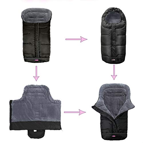 Cozy Toe Stroller Bunting Bag,Soft Coral Fleece Lining,Weather Proof Universal Footmuff Adaptable For Strollers Joggers Pushchair #TOP3