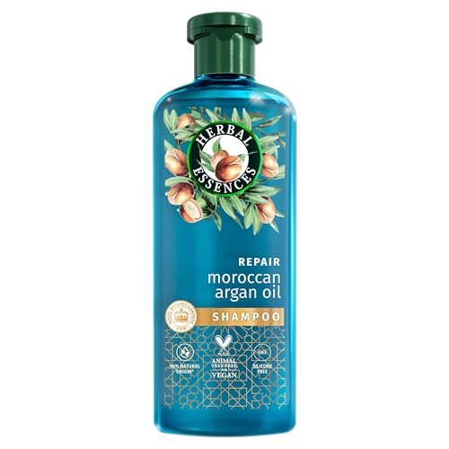 Herbal Essences Argan Oil Repair Shampoo 350ml to Nourish Damaged Hair, Silicone Free
