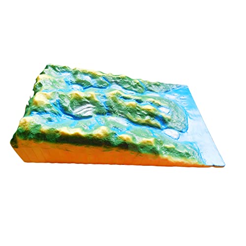 SdaryWare Demonstrationsmodell für den Geographieunterricht mit fließendem Wasser. Studienmodell zur Demonstration von fließendem Wasser. Geographisches Modell für den Geographieunterri
