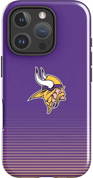 Skinit Impact Phone Case Compatible with iPhone 16 Pro - Officially Licensed NFL Minnesota Vikings Breakaway Design