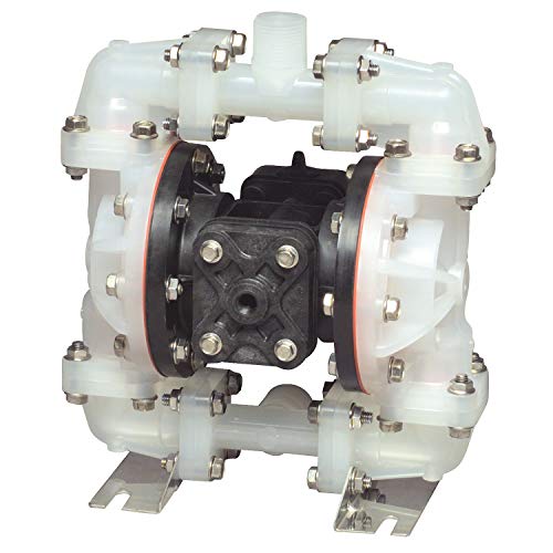 Sandpiper S07B1P1PPNS000. Air-Powered Double-Diaphragm PP Pump, Santoprene; 23 GPM