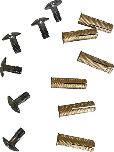 INTERNATIONAL COVER POOL Tornillos de Anclaje ø10 para Cubierta de Piscina Kit 10 Ud (Tornillo + Taco)