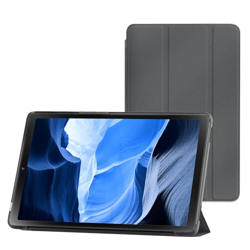 Étui pour tablette HAOVM M10 Plus 10 pouces gris foncé à rabat triplé
