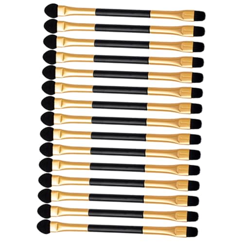 IWOWHERO Set De 15 Aplicadores De Sombra De Ojos De Doble Punta, Multiusos, Prácticos y Flexibles, Para Maquillaje Profesional y Personal, Accesorios De Cosmética Para Casa y Salones De Belleza