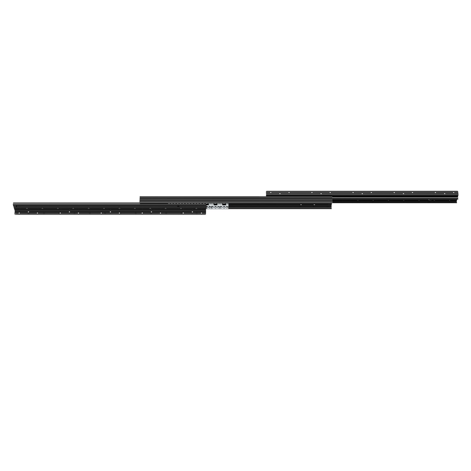 VEVOR Guide per Cassetti Sottotop, Guide per Mobili Sottoscala con Cuscinetti a Sfera a Estensione Completa, Capacità 117 kg, Guide Resistenti, per Sostituzione, Nero 800 mm, 1 Paio