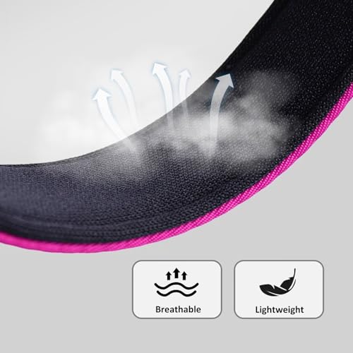 Didog Hundehalsband aus Nylon, weich gepolstert, strapazierfähiges Hundehalsband mit Schnellverschluss-Metallschnalle, leichtes und atmungsaktives Hunde Halsband für kleine Hunde,Hot Pink,S