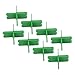 Ymiko Deck Spacer Tools Green Multifunctional Deck Board Spacers 8PCS 1/16 1/8 3/16 1/4 Inch Spacing for Decking Projects