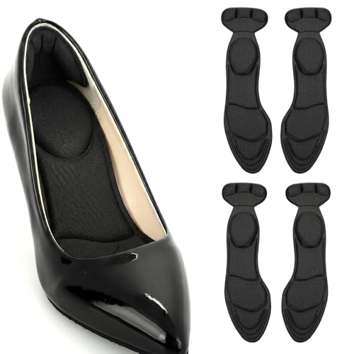 2 pares de plantillas para tacones altos color negro miniatura 6