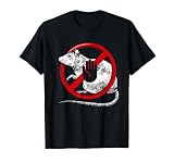 No Rat Sign Stop Snitching Pest Control Cool Novelty Graphic T-Shirt