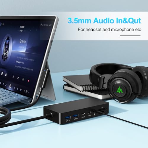 Surface Dock Triple Displays HDMI DP USB C adaptateur multiposte pour écran PC - 7