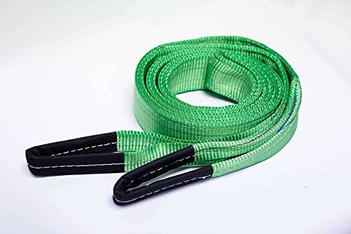 Diversity Wrap Cargo Lifting Sling (2m x 60 m)- Heavy Duty Polyester Cargo Webbing Strap | EN 1492-1 Standard 2000kg Lift Sling | Double Layered Weather Resistant Lifting Straps- Neon Green