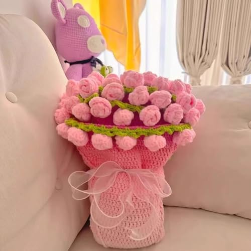 Kit couverture crochet fleurs pour décorer le canapé du salon