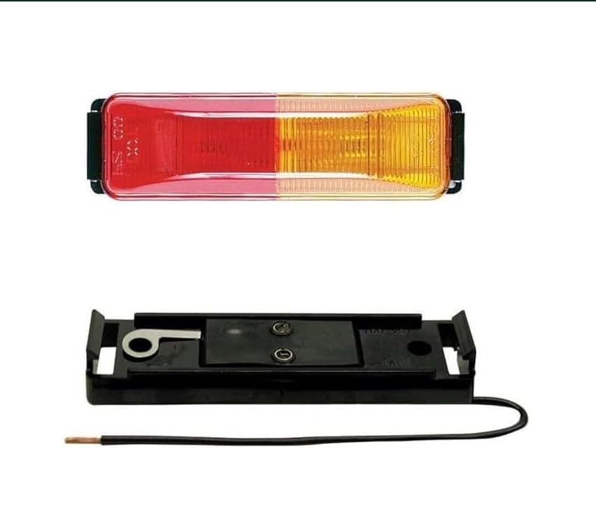 Peterson Trailer Marker lights (2) M154A-R Incandescent Side Marker Lights Bundle With (2) Mounting Brackets and Hardware Included