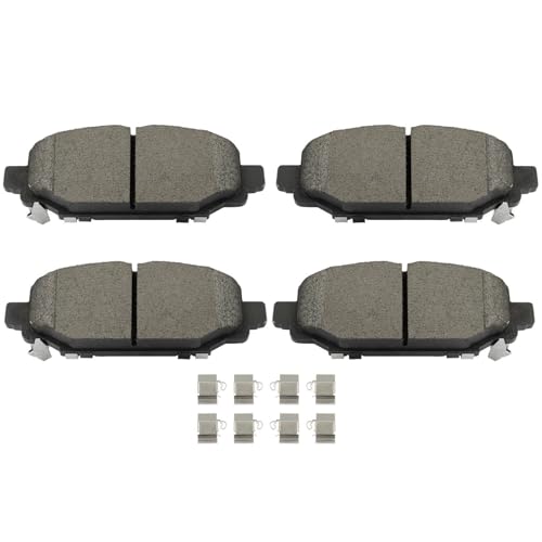 Image of cciyu D2172 D2177 Brake Pads w /Hardware Front Rear Disc Brake Pad Set | Fit For Jeep For Wrangler 2018-2021