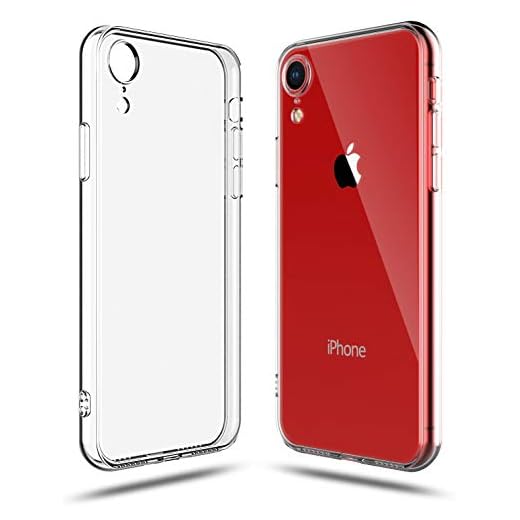 Shamo's kompatibel med iPhone XR Skal genomskinligt mjukt fodral TPU stötfångare stötdämpning, Klar Transparent