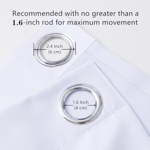 Rideau occultant de qualité supérieure draperie opaque à oeillets