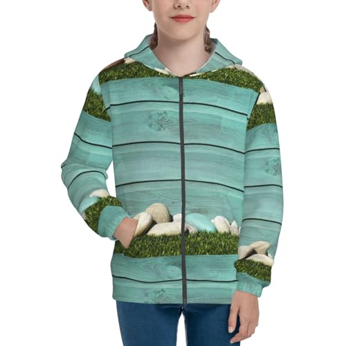 Wood Grain Kids Pullover Hoodies Boys Zip Up Sweatshirts Girls Athletic Clothes with Pocket3