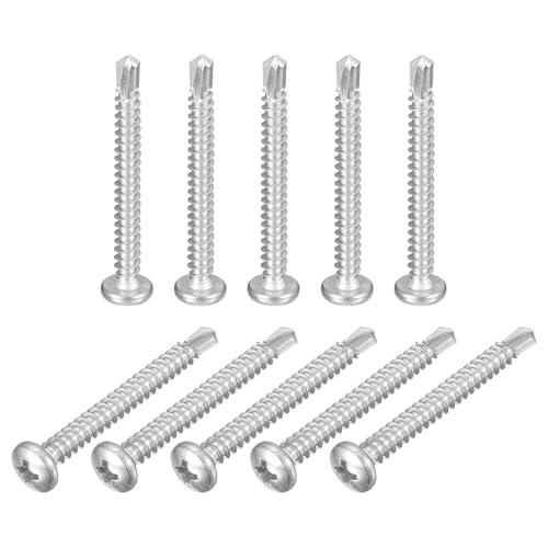 Vis autotaraudeuses en acier inoxydable 410 uxcell Haute dureté et finition tête cylindrique
