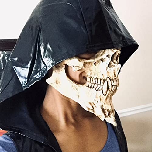 YQkoop Máscara de caveira assustadora de caveira de Halloween assustadora máscara de látex para cosp