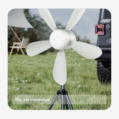 Ventilador de techo con luz LED de 30 focos y control remoto inalámbrico 5