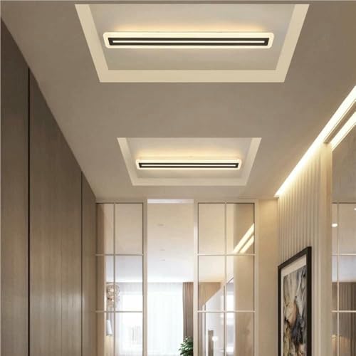 Plafonnier moderne à longue bande LED 80 cm à intensité variable - 8