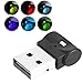 mlloaayo Luci per Auto a USB, Luci di Modellazione LED A 6 Colori Luci, Auto Luci Interna, Mini USB Car Light (Rosso / Giallo / Blu / Verde / Viola / Blu ghiaccio)