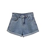 Vintage Denim Shorts for Women Basic Simple High Waist Leisure Ulzzang Streetwear Jean Shorts