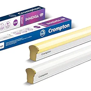 Crompton Immensa Smart Batten 20 Watt IOT Wi-Fi Enabled LED Batten -White Tunable (shades of white) and Dimmable (Compatible with Alexa and Google Assistant) - Pack of 1, White (LDIMN20-Wifi)