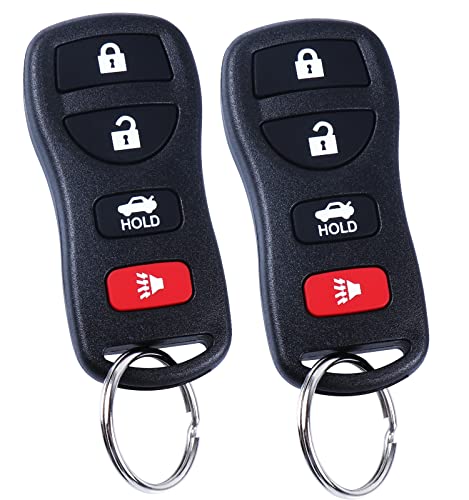 4Btn Car Keyless Entry Compatible fits 03-2009 Nissan 350Z Quest 02-2006 Altima Maxima Murano Armada Sentra Versa Infiniti QX56 FX35 EX35 G35 (KBRASTU15) 2 Pack