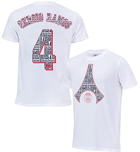 Paris Saint-Germain T-Shirt Enfant Sergio Ramos PSG - Collection Officielle 8 Ans