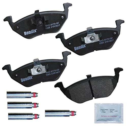 Image of Bendix Priority1 CFC1055 Ceramic Rear Brake Pads for Ford Escape 2008-2005, Mazda Tribute 2006-2005, Tribute 2008, Mercury Mariner 2008-2005