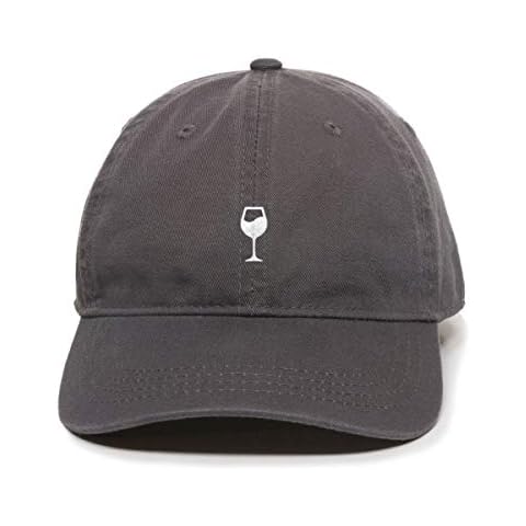 DSGN By DNA Wine Glass Baseball Cap Embroidered Cotton Adjustable Dad Hat Cover