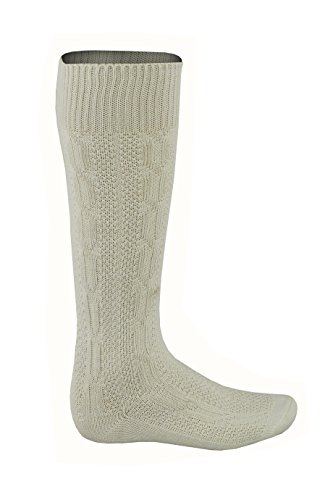 Paire de chaussettes pour homme de style Oktoberfest bavarois, Lederhosen décontracté, blanche - blanc - M Cover