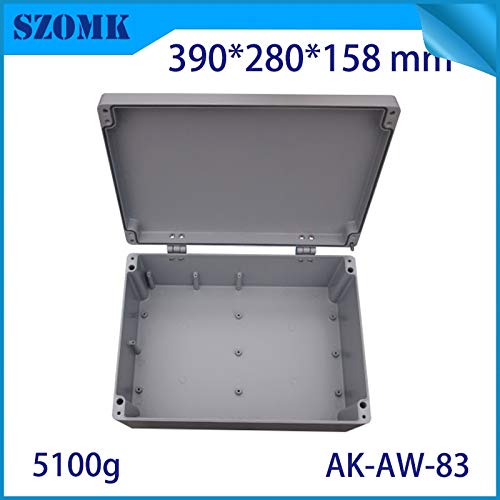 Davitu Aluminum Waterproof Connectors Distribution Box for Electronics Diy Design Weatherproof Project Case 390x280x158mm Outdoor Use