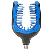 NiuLumea Soporte de silicona y para caña de pescar cubierta TPR serie CARP, aleación + construcción, azul + negro (10 cm, 52 g)